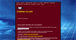 Desktop Screenshot of coldwar-ct.com